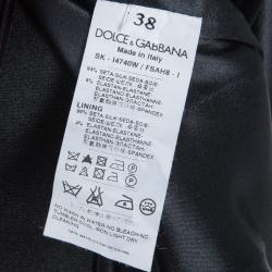 Pre Owned Dolce and Gabbana Lace Print Top and Skirt Set S