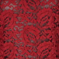 مملوكة مسبقًا توب دولتشي آند غابانا أكمام طويلة دانتيل أحمر M