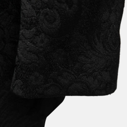 Pre Owned Dolce & Gabbana Black Floral Jacquard Single Breasted Blazer & Pant Suit S