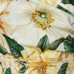 Pre Owned Dolce & Gabbana Multicolor Floral Printed Cotton Midi Dress M