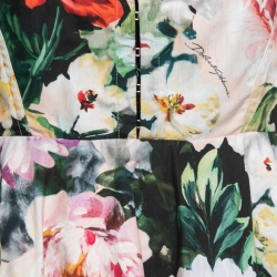 مملوكة مسبقًا Dolce & Gabbana Multicolor Floral Print Cotton Mini Dress M