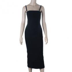 Pre Owned فستان دولتشي أند غابانا أسود ضيق ميدي S