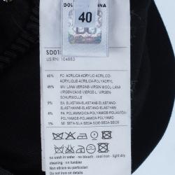 Pre Owned فستان دولتشي أند غابانا أسود ضيق ميدي S