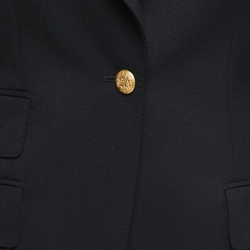 مملوكة مسبقًا Dolce & Gabbana Black Wool Slim Fit Blazer S