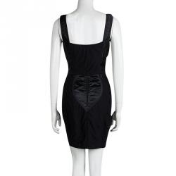 Pre Owned Dolce and Gabbana Vintage Black Bustier and Skirt Set L