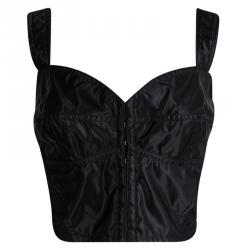 Pre Owned Dolce and Gabbana Vintage Black Bustier and Skirt Set L