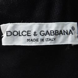 Pre Owned Dolce and Gabbana Vintage Black Bustier and Skirt Set L