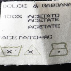 Pre Owned Dolce and Gabbana Vintage Black Bustier and Skirt Set L