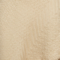 Pre Owned Dolce & Gabbana Cream Chunky Knit Tassels Detail Asymmetric Midi Skirt S