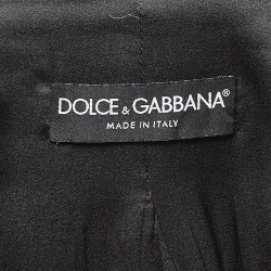 Pre Owned Dolce & Gabbana Black Wool Buttoned Blazer S