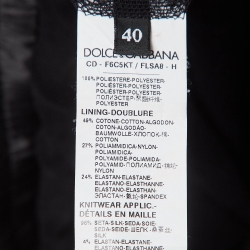Dolce & Gabbana Black Sequin and Mesh Hooded Jumpsuit S