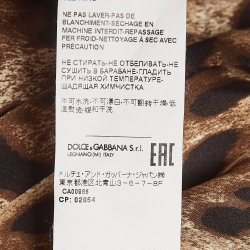 ممل وكة مسبقًا Dolce & Gabbana Red Leopard Trim Wool Blend Blazer S