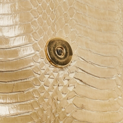 مملوكة مسبقًا حقيبة دولتشي أند غابانا ميس سيسيلي إصدار محدود جلد تمساح وثعبان متعددة الألوان صغيرة بيد علوية