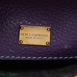 مملوكة مسبقًا حقيبة دولتشي أند غابانا ميس سيسيلي إصدار محدود جلد تمساح وثعبان متعددة الألوان صغيرة بيد علوية