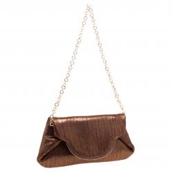 مملوكة مسبقًا حقيبة كلتش دولتشي أند غابانا جلد برونزي