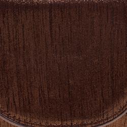 مملوكة مسبقًا حقيبة كلتش دولتشي أند غابانا جلد برونزي