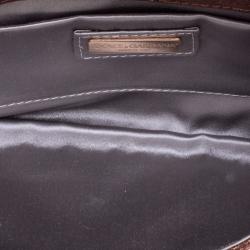 مملوكة مسبقًا حقيبة كلتش دولتشي أند غابانا جلد برونزي