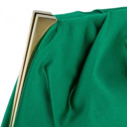 مملوكة مسبقًا Dolce and Gabbana Green Satin Miss Lady Clutch