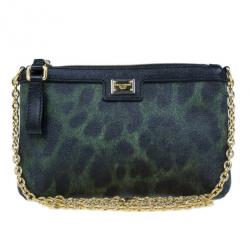 Pre Owned Dolce and Gabbana Animal Print Crossbody