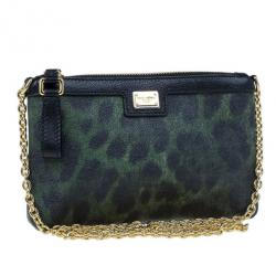 Pre Owned Dolce and Gabbana Animal Print Crossbody