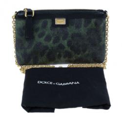 Pre Owned Dolce and Gabbana Animal Print Crossbody