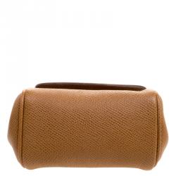 Pre Owned حقيبة كتف دولتشي أند غابانا ميس سيسيلي مايكرو جلد بنية