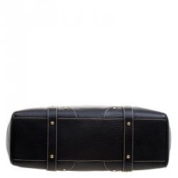 مملوكة مسبقًا حقيبة يد دولتش آند غابانا بدلاية دي جي جلد سوداء