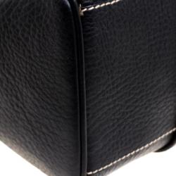 مملوكة مسبقًا حقيبة يد دولتش آند غابانا بدلاية دي جي جلد سوداء