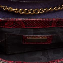 Pre Owned حقيبة كلتش دولتشي أند غابانا سلسلة جلد ثعبان متعددة الألوان