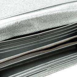 Pre Owned محفظة كونتيننتال دولتشي أند غابانا جلد فضية