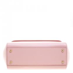 Pre Owned حقيبة يد دولتشي أند غابانا ميس سيسلي جلد وردي متوسطة