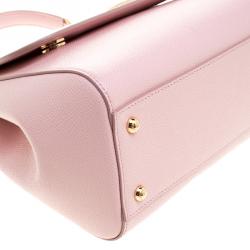 Pre Owned حقيبة يد دولتشي أند غابانا ميس سيسلي جلد وردي متوسطة