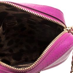 Pre Owned حقيبة كلتش دولتشي أند غابانا سلسلة جلد وردية