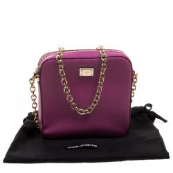 Pre Owned حقيبة كلتش دولتشي أند غابانا سلسلة جلد وردية