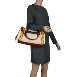 Dolce and Gabbana Multicolor Leather Miss Easy Way Boston Bag