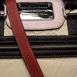 Dolce and Gabbana Multicolor Leather Miss Easy Way Boston Bag
