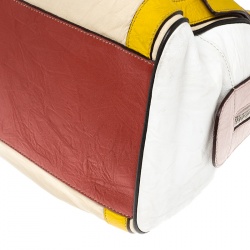 Dolce and Gabbana Multicolor Leather Miss Easy Way Boston Bag