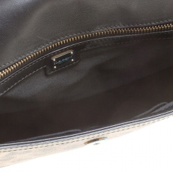 Pre Owned Dolce and Gabbana Leopard Print Coated Canvas Medium Miss Sicily Tote