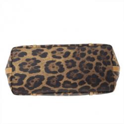 مملوكة مسبقًا Dolce and Gabbana Leopard Print Miss Escape Tote