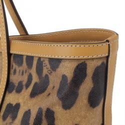 مملوكة مسبقًا Dolce and Gabbana Leopard Print Miss Escape Tote