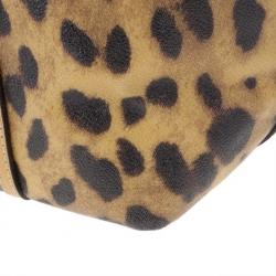 مملوكة مسبقًا Dolce and Gabbana Leopard Print Miss Escape Tote