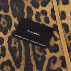 مملوكة مسبقًا Dolce and Gabbana Leopard Print Miss Escape Tote