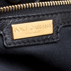 Pre Owned حقيبة يد دولتشي أند غابانا كانفاس مقوى طباعة فهد