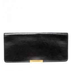 مملوكة مسبقًا حقيبة كلتش دولتشي أند غابانا جلد رمادية ميتالك