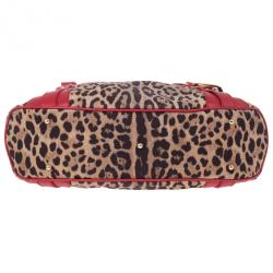 مملوكة مسبقًا Dolce and Gabbana Leopard Print Canvas Bag