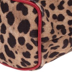 مملوكة مسبقًا Dolce and Gabbana Leopard Print Canvas Bag