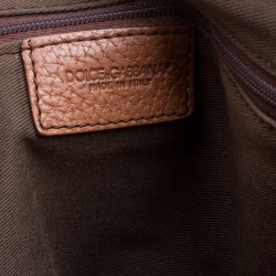 Pre Owned Dolce and Gabbana Leopard Print  Fabric Animalier Shopper Tote