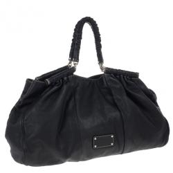 Pre Owned Dolce and Gabbana Black Miss Lexington Satchel