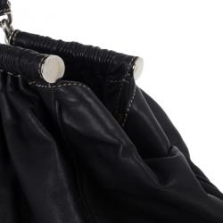 Pre Owned Dolce and Gabbana Black Miss Lexington Satchel