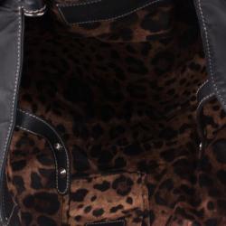 Pre Owned Dolce and Gabbana Black Miss Lexington Satchel